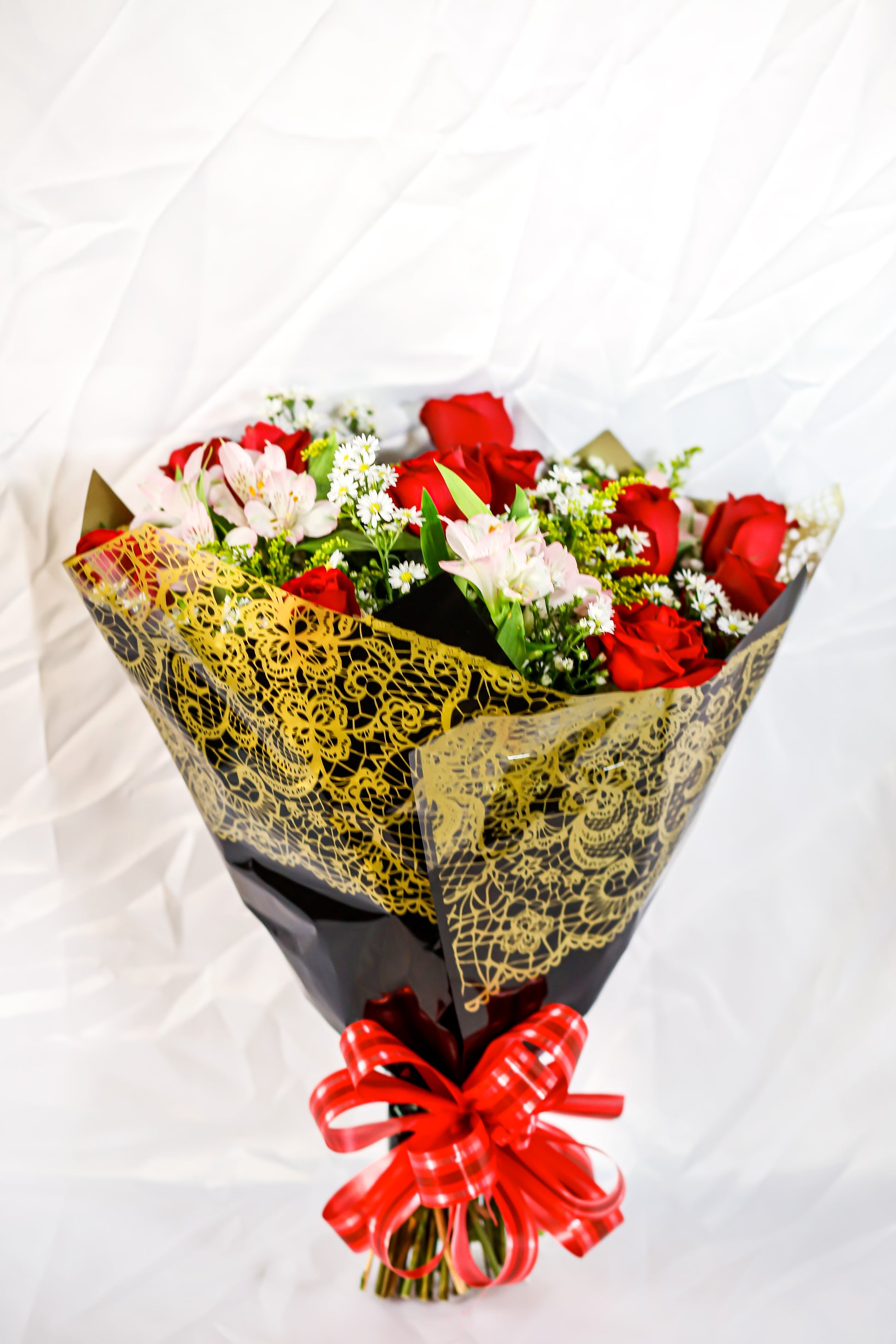 Buquê 12 rosas tradicional