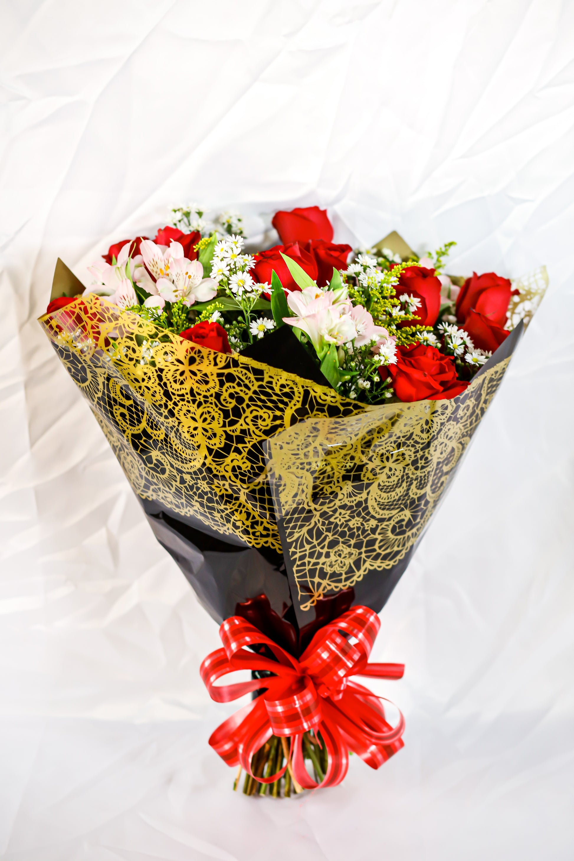 Buquê 12 rosas tradicional