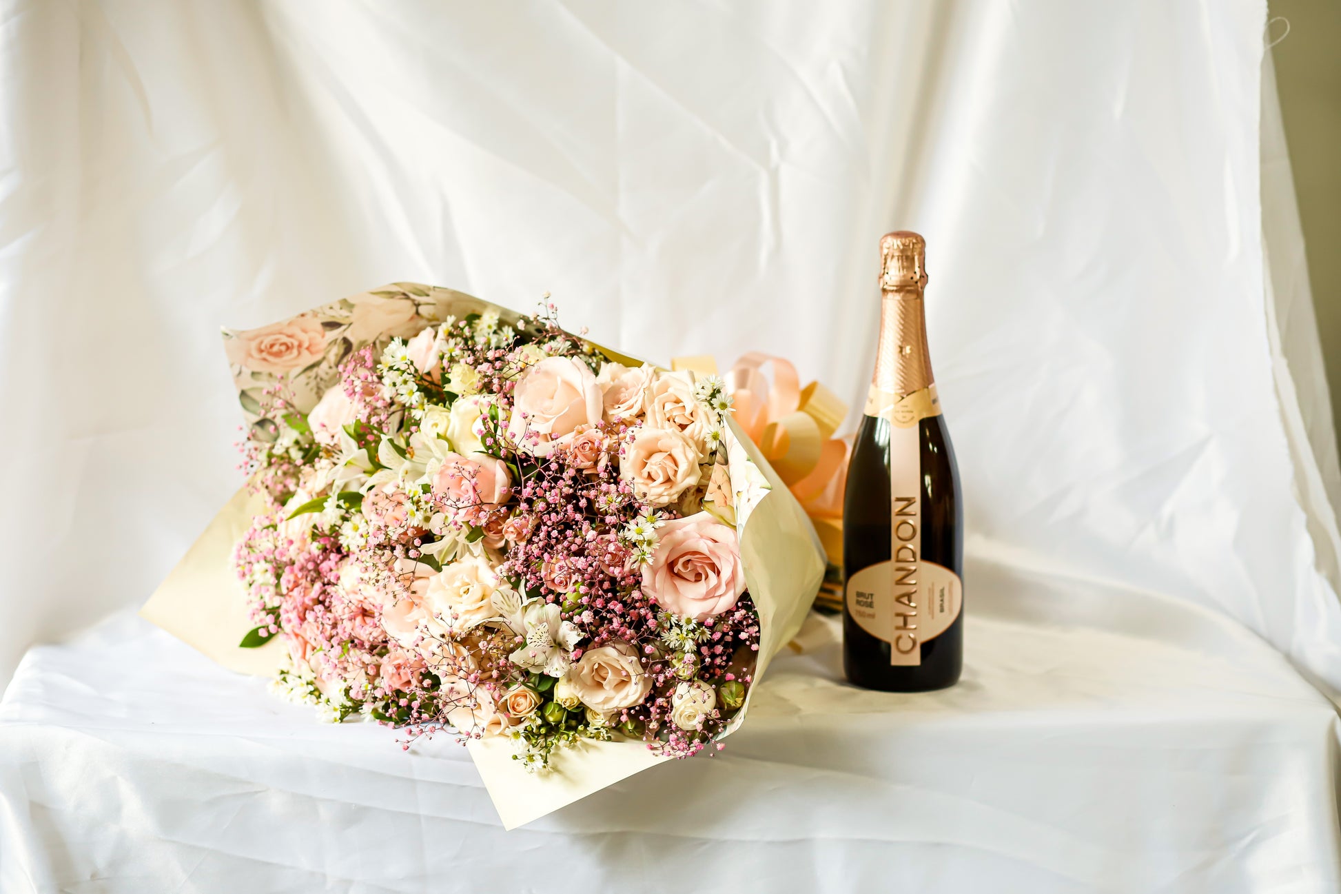 Chandon e buquê