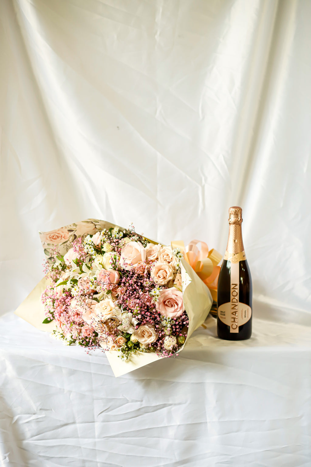 Chandon e buquê