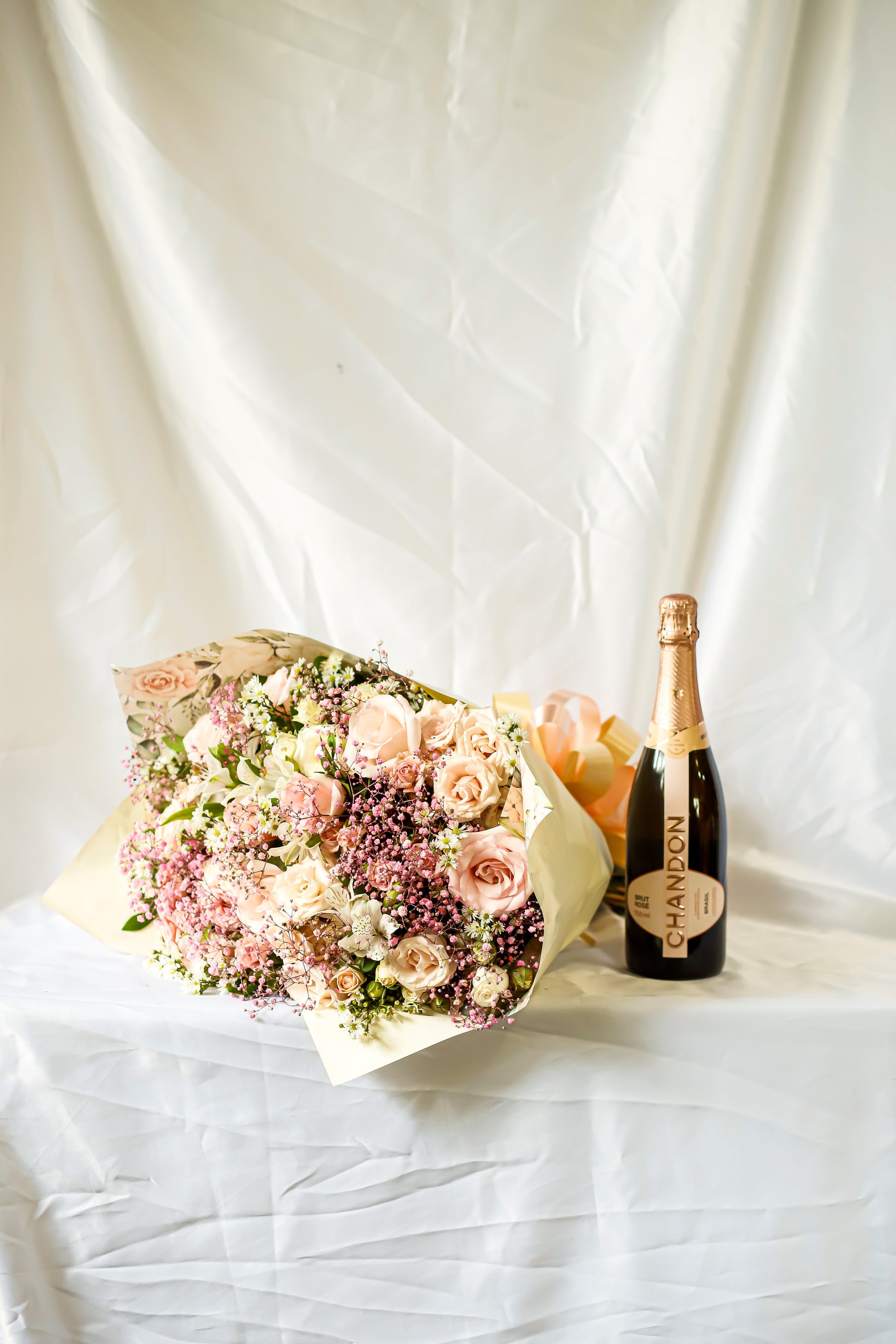 Chandon e buquê